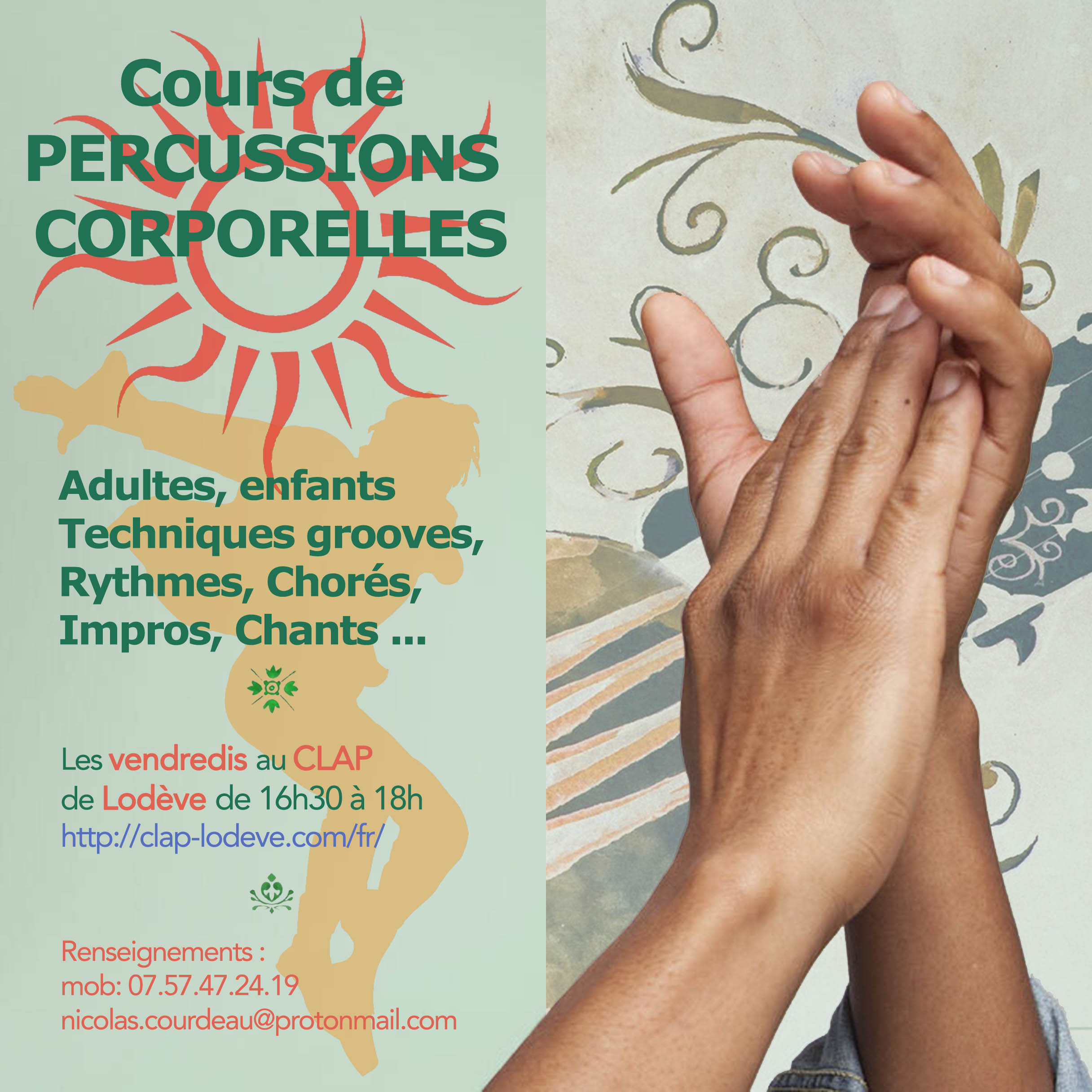 ATELIER PERCUSSIONS CORPORELLES & Chant Polyphonique – CLAP Lodève